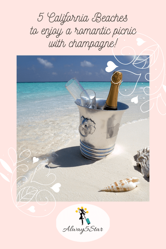 Always5Star Champagne Picnic On 5 California Beach Pinterest
