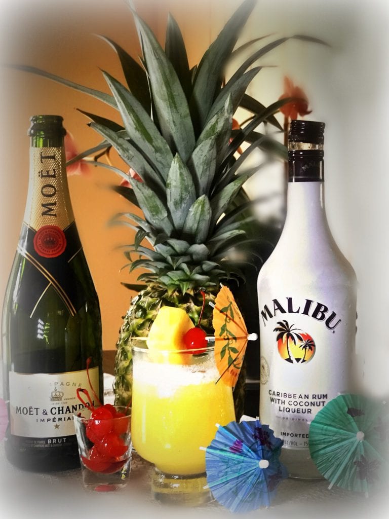 Pina Colada Champagne Cocktail