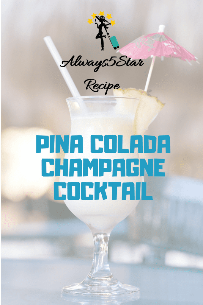 Pina Colada Champagne Cocktail