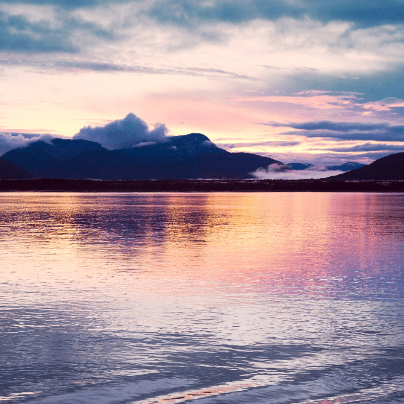 An Alaskan sunset sky!