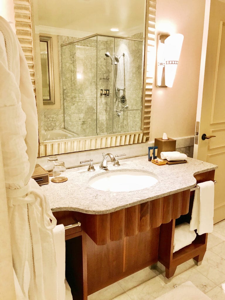 Executive suite master bathroom sink