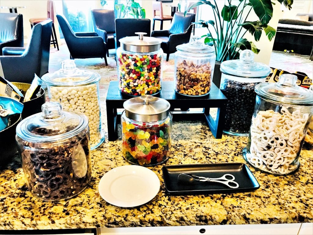 Club Lounge Snacks offered during the day