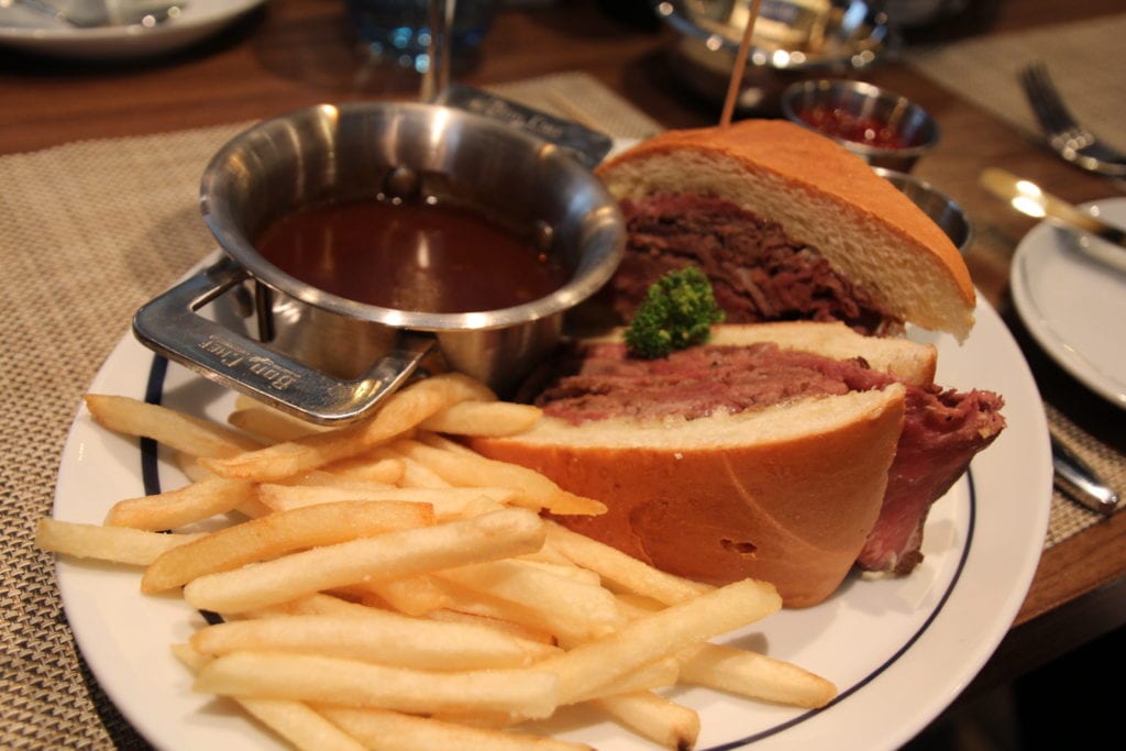 My hubby ordered this French Dip for lunch and loved it!