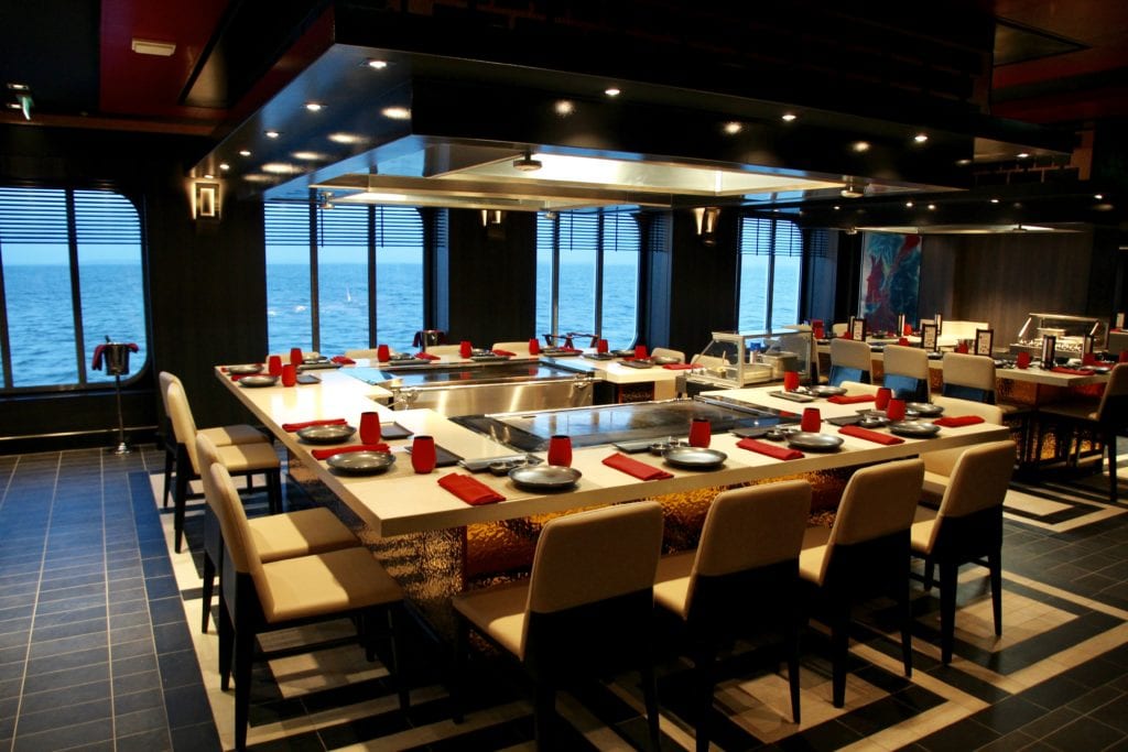 Teppanaki restaurant views while you enjoy dining