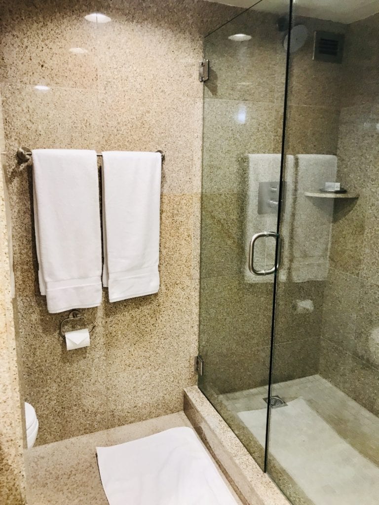 A large shower