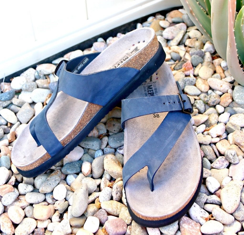 The Mephisto Helen is an extremely comfortable sandal that holds up for walking several miles.