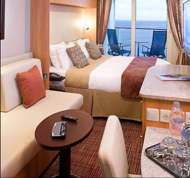 Our cabin (my husband and I) was the Veranda Stateroom