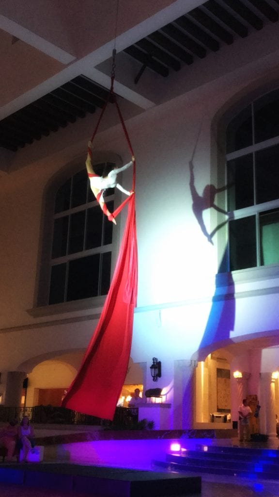 Nightly entertainment at the Hyatt Zilara Cancun
