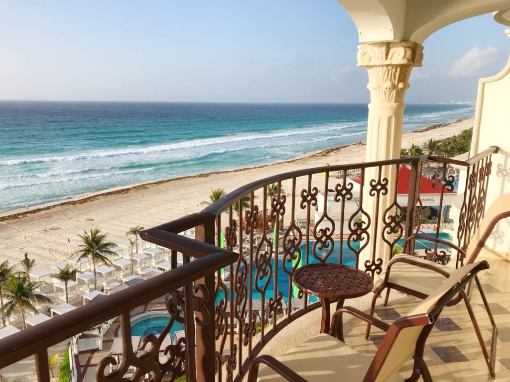 Balcony view from Ocean front luxury king suit