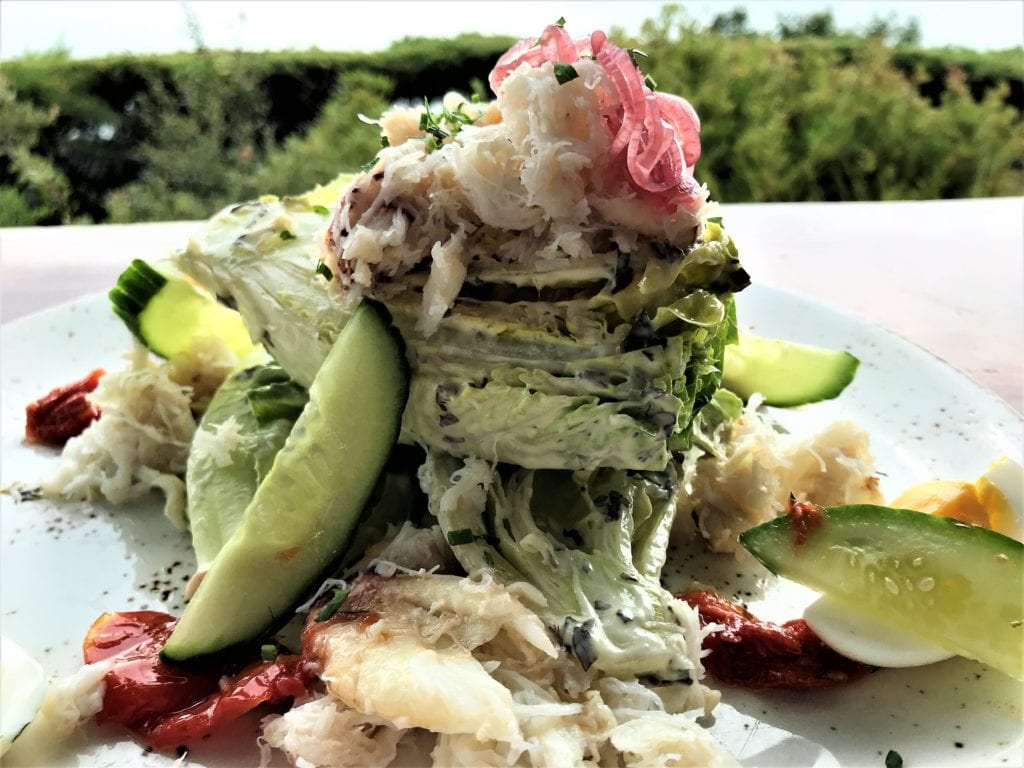 A fabulous fresh crab salad for lunch